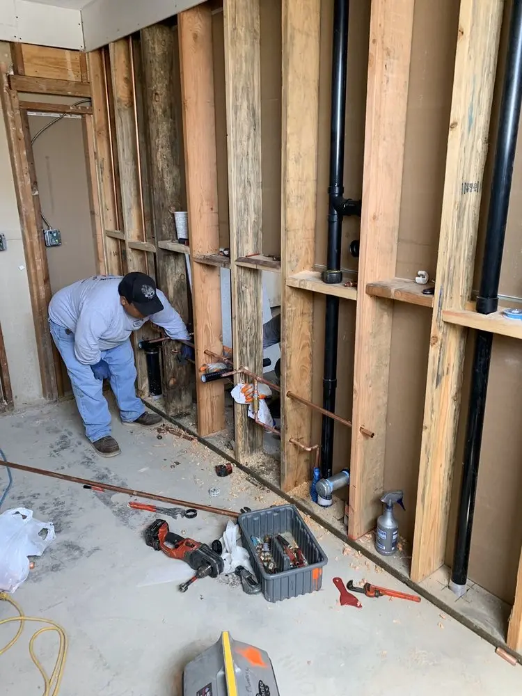 Commercial rough-in plumbing for Water Heater Replacement in Neshaminy Woods